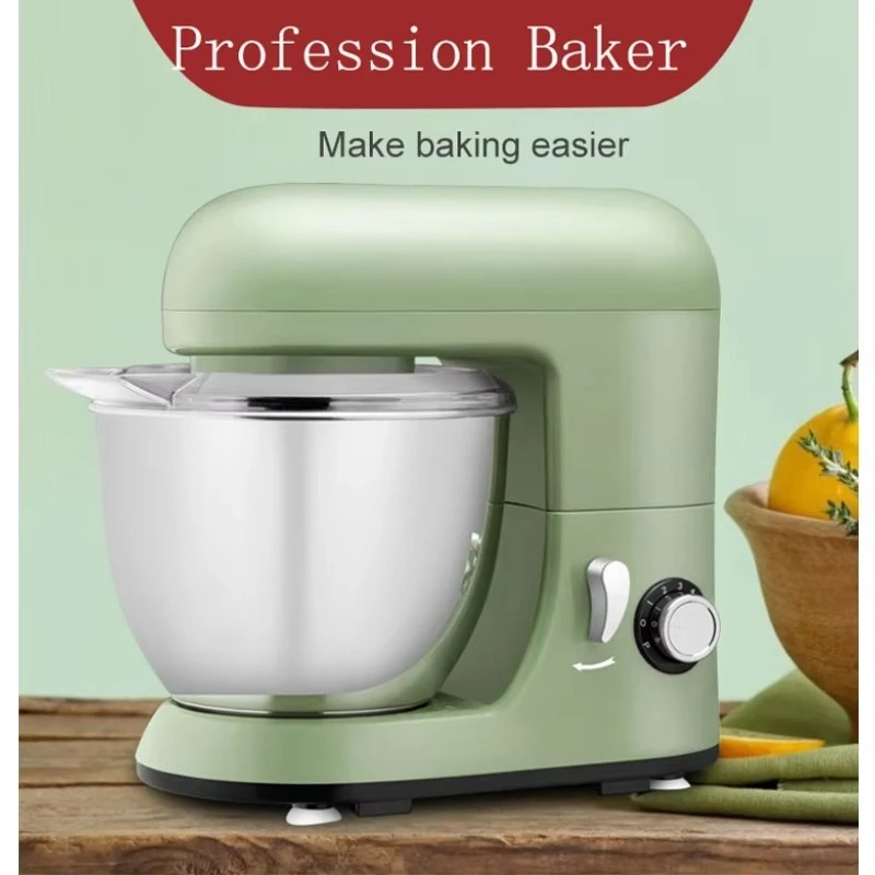 عرض الاستوديو المباشر SM-985 500W 120V 1300W 220V 4L UL h خلاط عجينة الكيك باللون الأحمر والفضي والأخضر #5