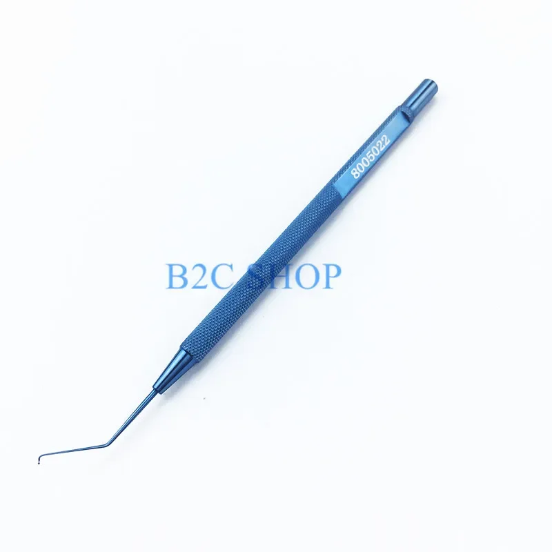 ophthalmic hooks Ophthalmic Surgery Tools Intracapsular Manipulator eye instruments Angled to right tip titanium alloy