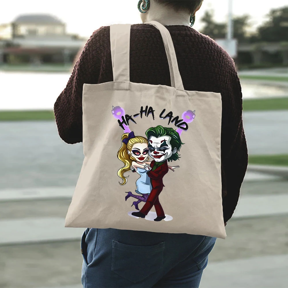 Funny Joker 2 Parody Lagy Bags Gaga Women's Handbags Joker Dancing Tote Bags Ha Ha Land Women's Handbag's Gifts Luxury Handbags