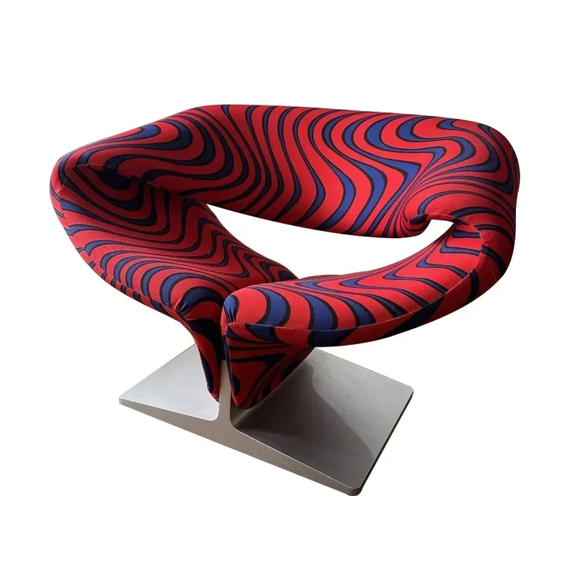 Special-shaped leisure reception negotiation chair beauty salon streamer chair Internet celebrity designer makeup