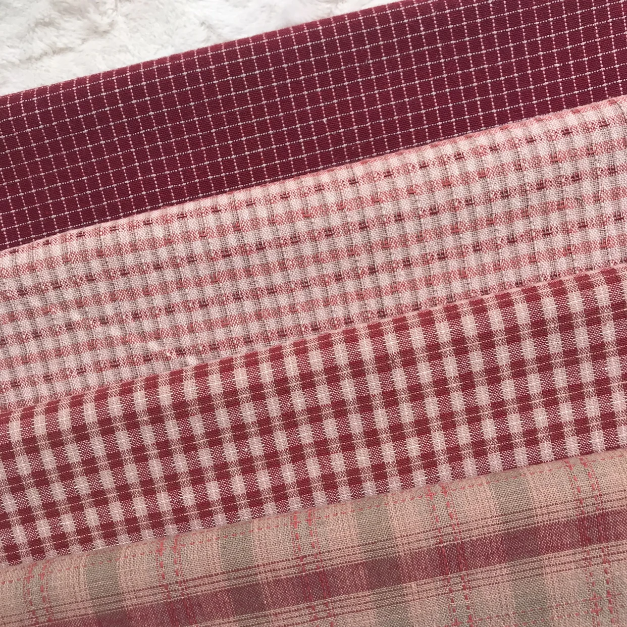 50*140cm Soft Small Plaid Japanese Yarn Dyed Cotton Quilting Fabric Handmade Purse patchwork  Tissue  Upholstery Sewing Fabric.