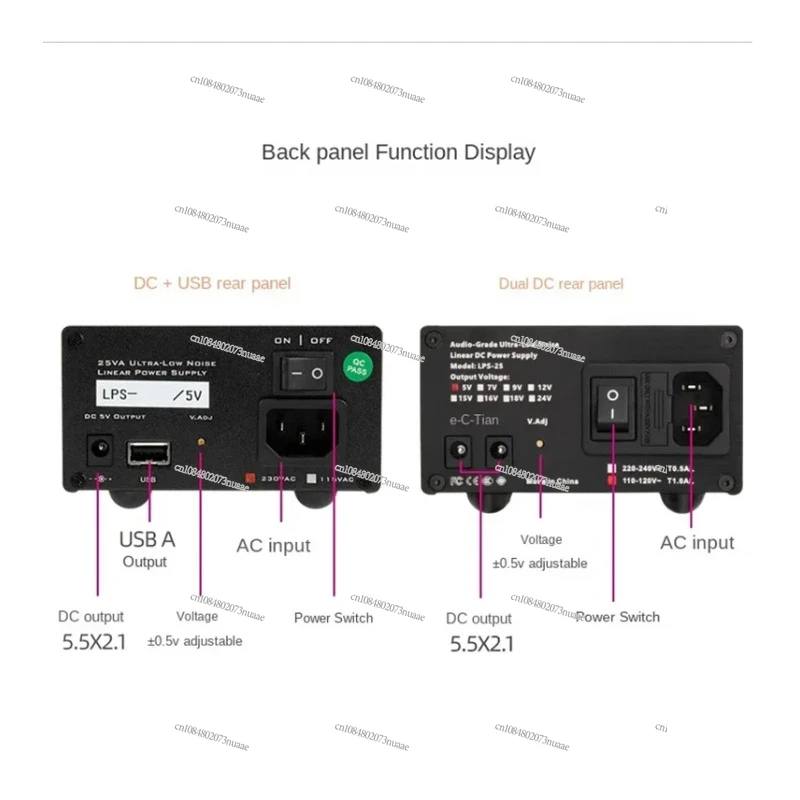 25W/35W DC Linear Power Supply, Output DC5V-DC24V Optional, Suitable For HiFi Audio USB/DAC/set-top Box, etc