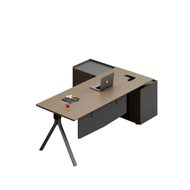2025 new class desk manager desk and chair combination desk simple modern office light luxury