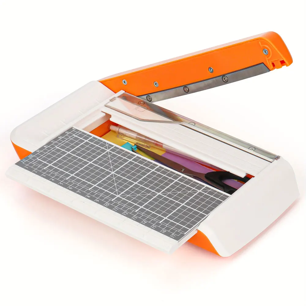 

1 портативный небольшой резак для бумаги, 5 × 7 дюймов для резки картона, подходит для поделок для скрапбукинга, карточек и этикеток и т. д.