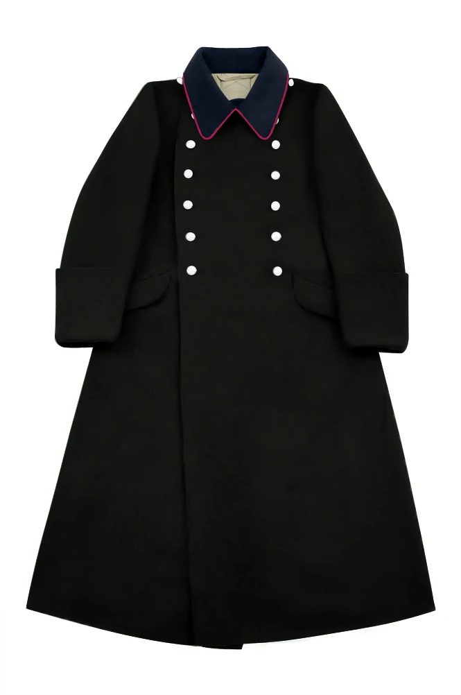 GUGM-008 wwii deutsche feuer polizei schwarz wolle great coat