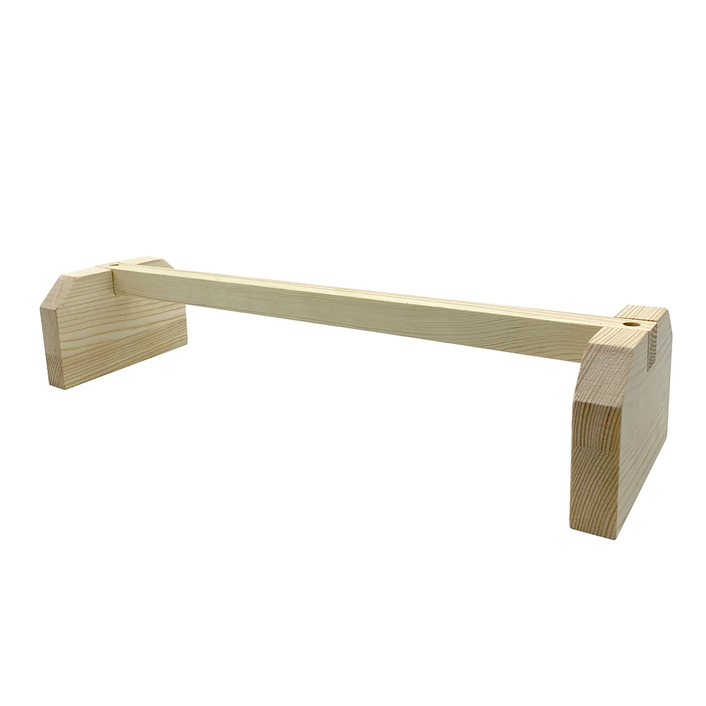 

Chicken Stand Toy for Parrot Wood Platform Paw Grinding Stick Perch Bird Cage Table Playstand