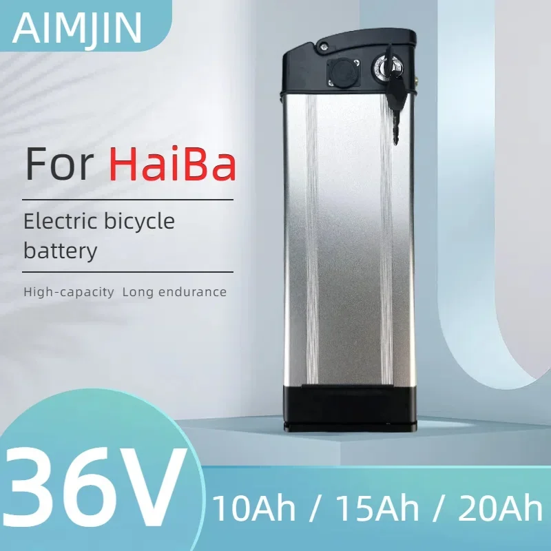 

For Haiba 36V Portable Battery 10Ah/15Ah/20Ah High-power 500W Lithium Battery Pack with Aluminum Case Anti-theft Lock