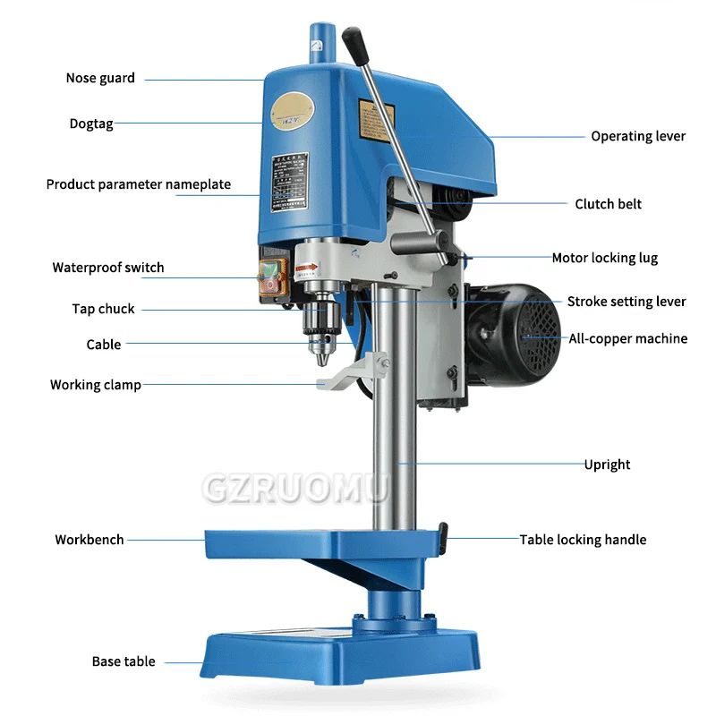 Electric Tapping Machine With 6 Sets Tap Chucks CNC Easy Arm Power Tool Threading Machine 220V/380V Home SWJ12 16 24A