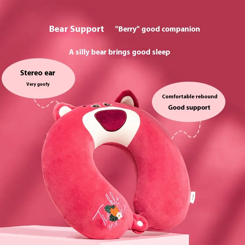 Miniso Anime Cartoon Sanliou Series Disney Series Cute Simple Memory Foam U-Shaped Pillow Travel Seat Neck Pillow