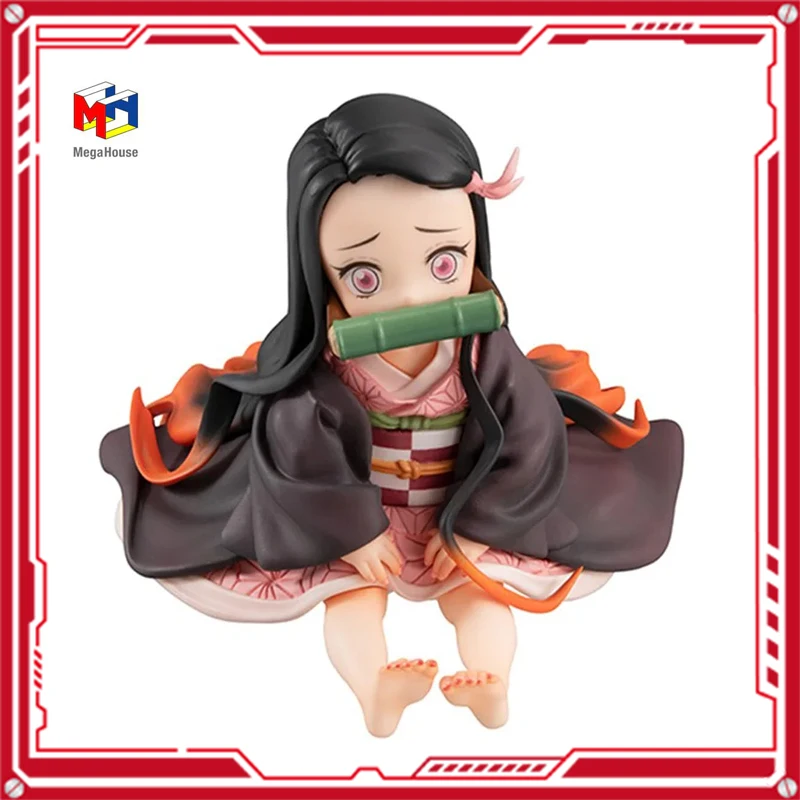 Megahouse-figura DE ACCIÓN DE Demon Slayer para niño, juguete de colección, modelo Original, Kamado Nezuko, G.E.M, en Stock