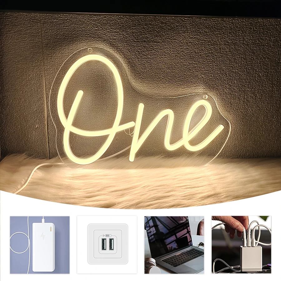 علامة نيون واحدة، مصنوعة يدويًا مع حروف LED بيضاء دافئة، تستخدم في غرفة النوم والمنزل والذكرى السنوية وعيد الحب لافتات الديكور الفنية.