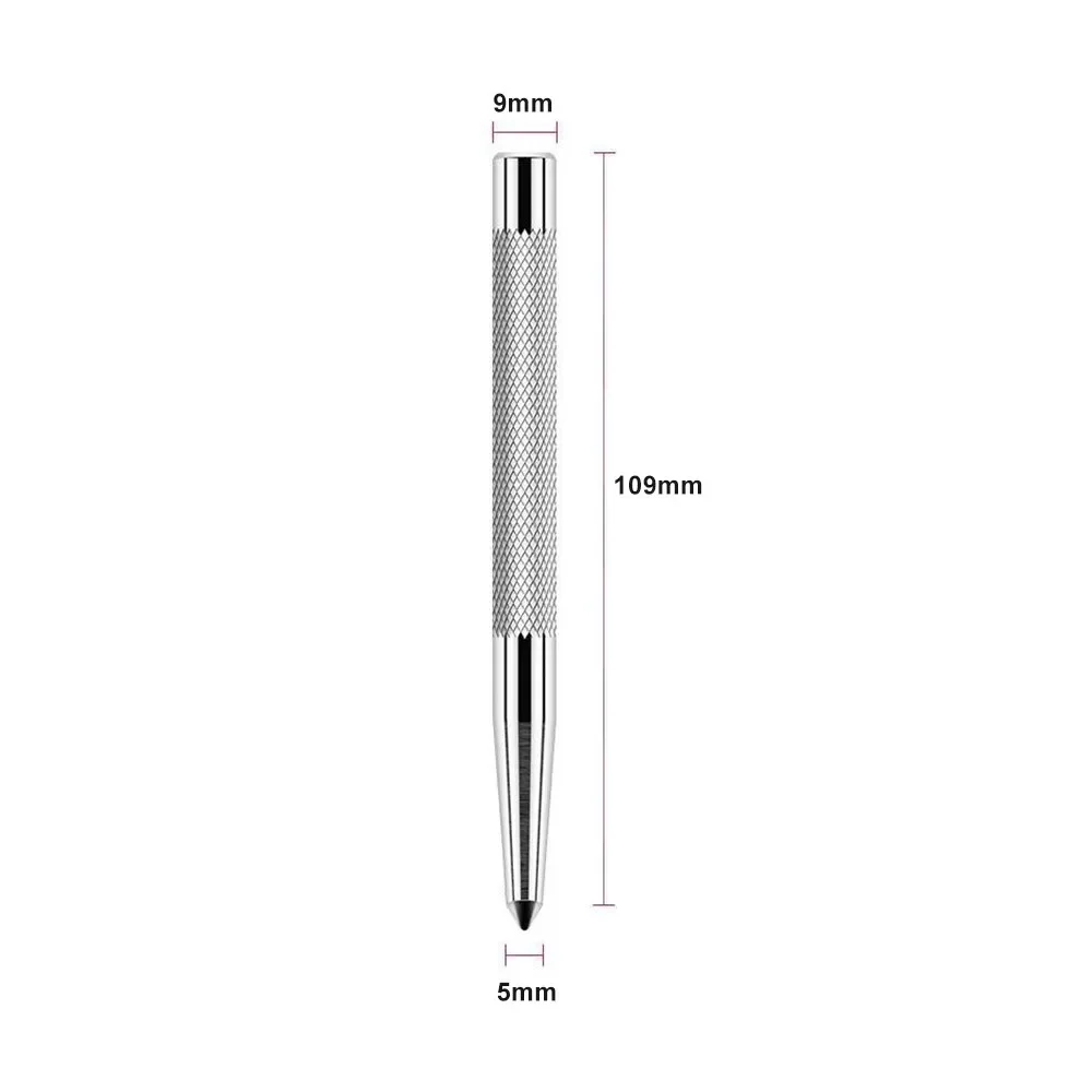 Marking Center Punch Tools Drill Bit Automatic Center Pin Punch Anti Slip Knurling Handle Steel Spring Loaded Loaded Metal Drill