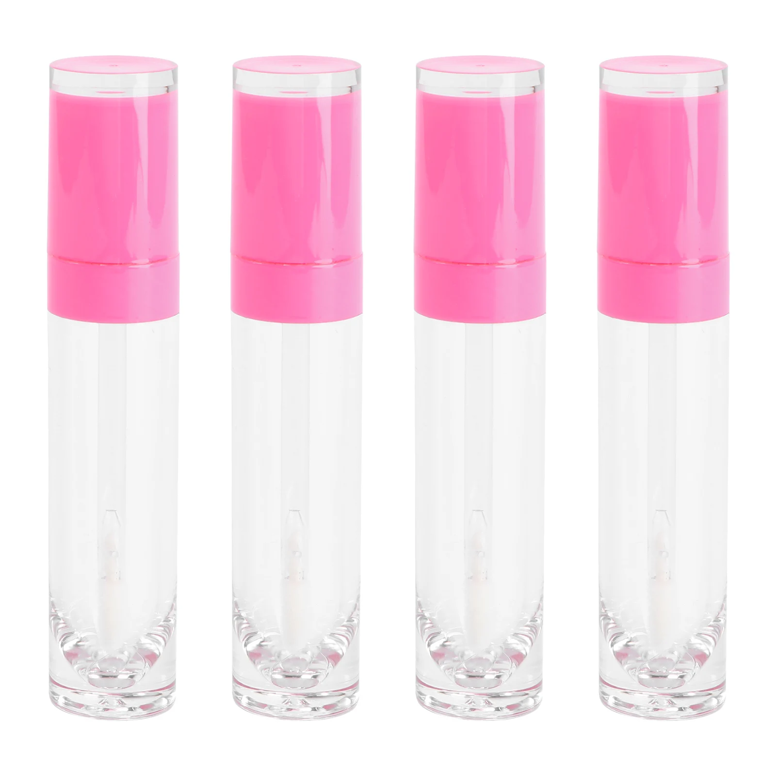

4pcs 8Ml Empty Lip Gloss Bottles Lightweight Makeup Container For Lip Liquid Oil Durable Plastic Travel Small Tubes Gift For Her