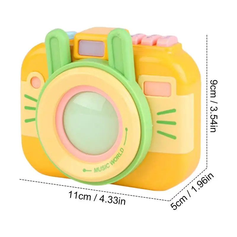 Toddler Educational Toys 2-3 Creative Simulated Cartoon Camera Colorful Interactive Toddler Camera Multi-Functional KidsCamera