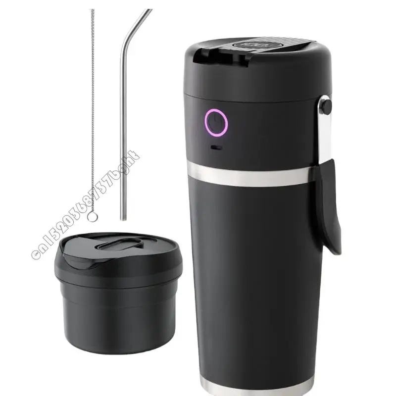 

4XFB Portable USB Rechargeable Stainless Steel Mixing Cup Smoothie Maker