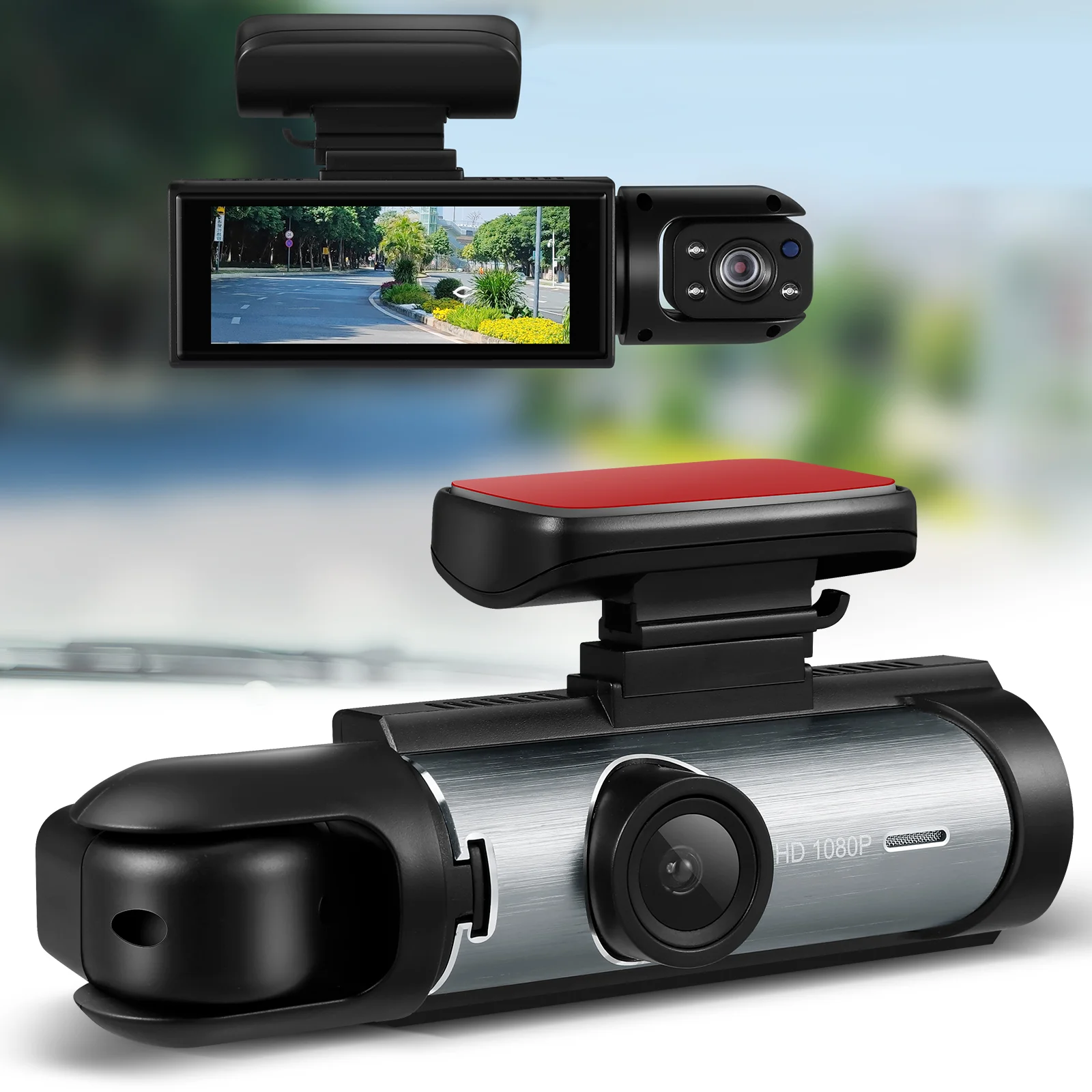 Dash Cam 316 Inch 1080P Wide Angle Dual Lens Front Back Camera G Sensor Car Driving Recorder car dashboard camera