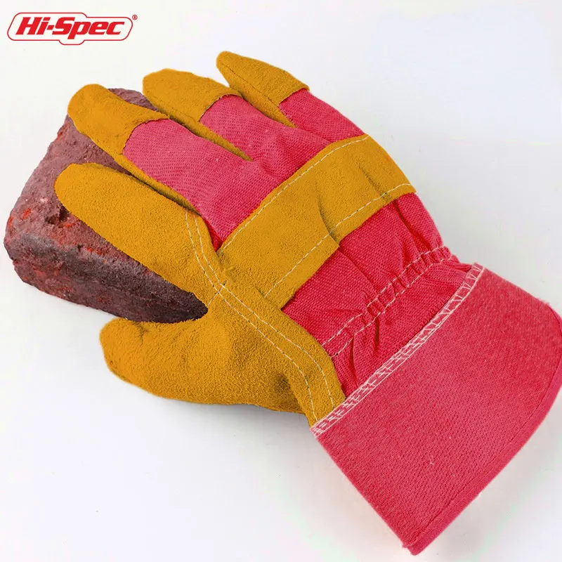 Áo Cặp In/Bộ Chống Cháy Bền Màu Vàng Da Bò Hàn Găng Tay Chống Nóng Làm Việc An Toàn Găng Tay Hàn Kim Loại dụng Cụ Cầm Tay