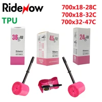 RideNow TPU tubo interior de bicicleta 700C 700x18 23 25C 26 27 28C 32C 35 37 40 45C 47 neumático de bicicleta de carretera cámara de bicicleta MTB 29x1,75 1,95 pneu