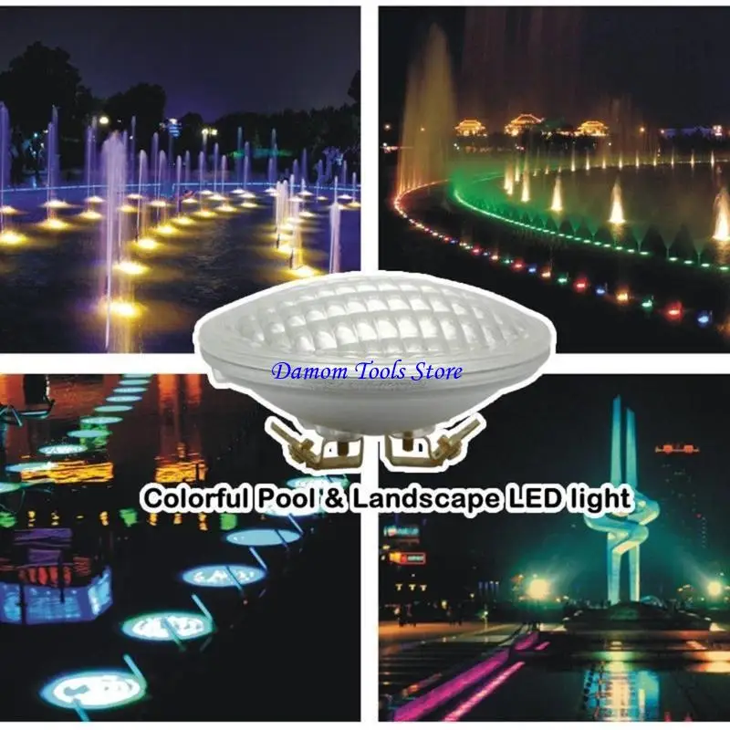 57 LED 수영장 램프 수중 LED 램프 IP65 방수 연못 조명 12V LED 조명 수영장 조명 조경 조명