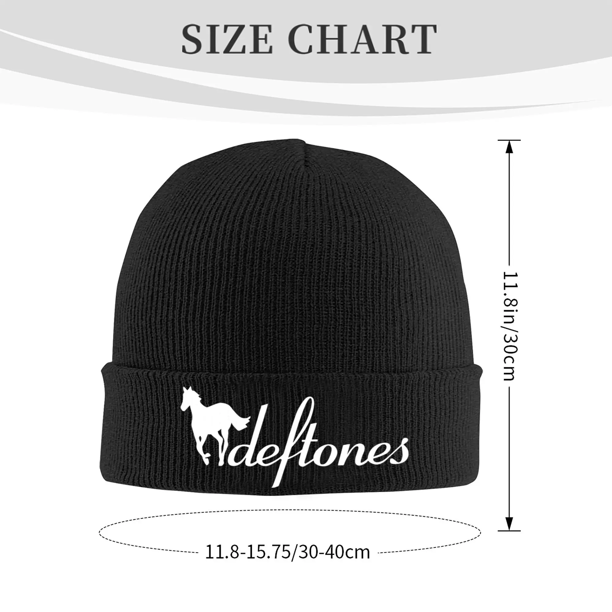 Deftones Metal Music  Band the white Pony Hat Autumn Winter Skullies Beanies Fashion  Cap Men Women Acrylic Bonnet