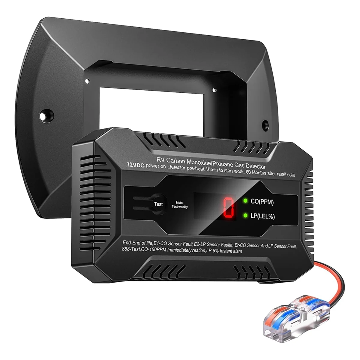 

N10R RV Dual LP/CO Alarm,RV Carbon Monoxide & Propane Gas Detector with Separate LED Indicator Light with Bracket