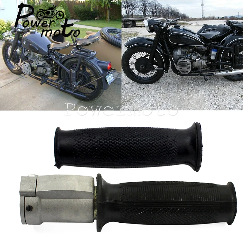 Palancas de mano de palanca de embrague para motocicleta, manillar de Control, empuñaduras de acelerador de freno para Zündapp DB DS KS750 K750 BMW M1 M72