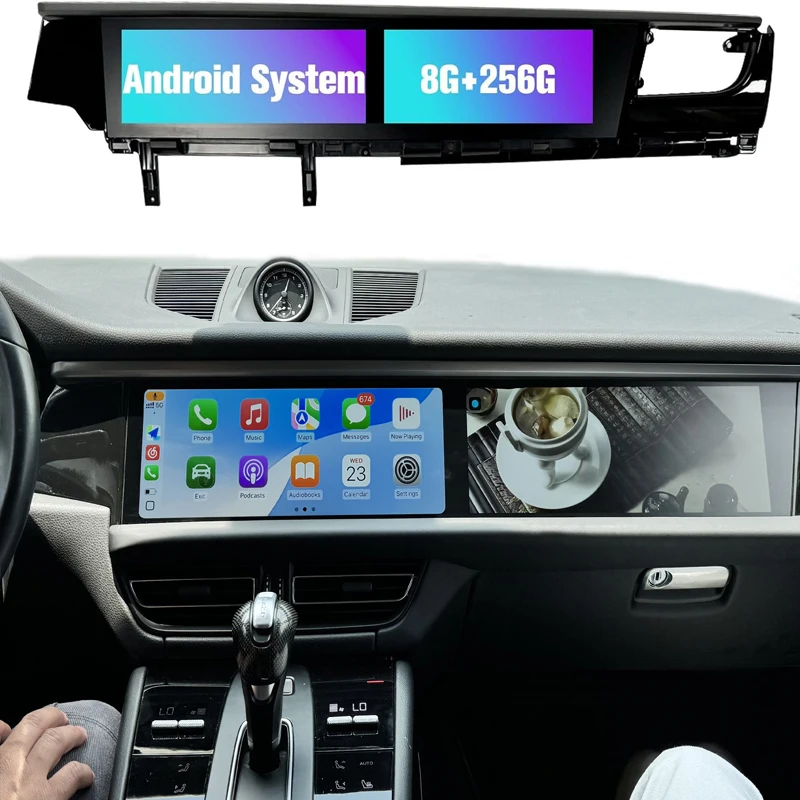 

Android car radio for Porsche Macan2017-2018 stereo screen Carplay Android Auto Bluetooth GPS Navigation FM radio 12.3’ [8+256G]