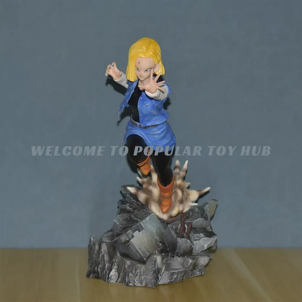 Dragon Ball Z Super Saiyan Android 17 Lapis Android 18 Lazuli Son Gohan Anime Figures PVC Action Figure Battle Custom Model Toy