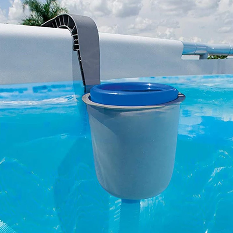 New Pool Surface Skimmer Wall Mount Swimming Pool Filter Automatic Skimm Clean Leaves Absorb Debris Pool Clenaing Tool