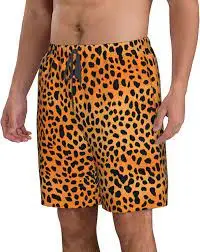 

Men's beach shorts, 3D leopard print beach shorts, quick-drying, casual, individuality, fashionable
