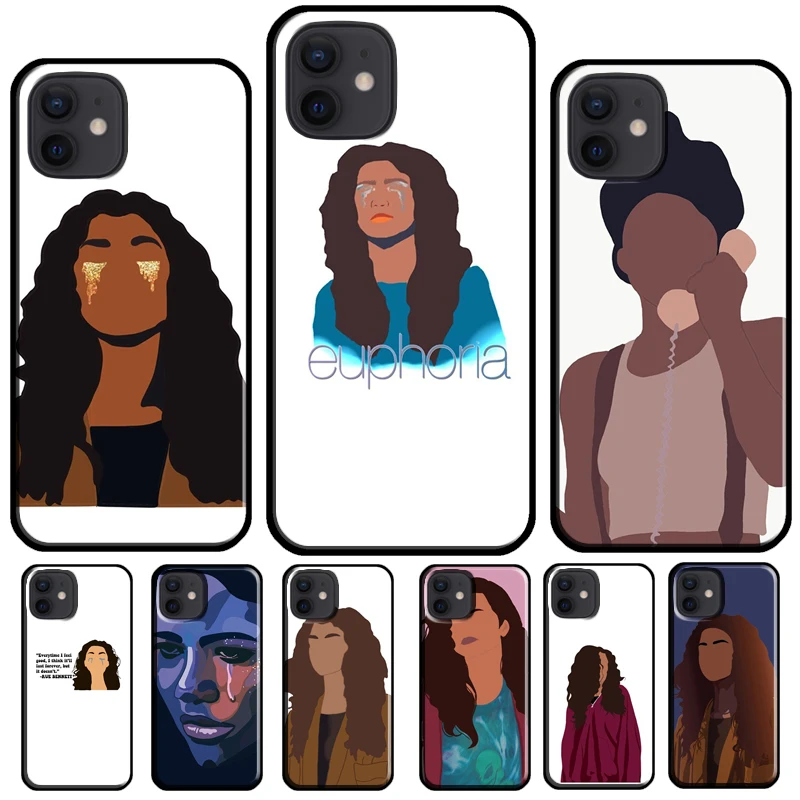 Euphoria Zendaya Rue Cover For iPhone 16 15 13 Pro Max 12 Mini Plus X XR XS Max 11 14 Pro Max Phone Case