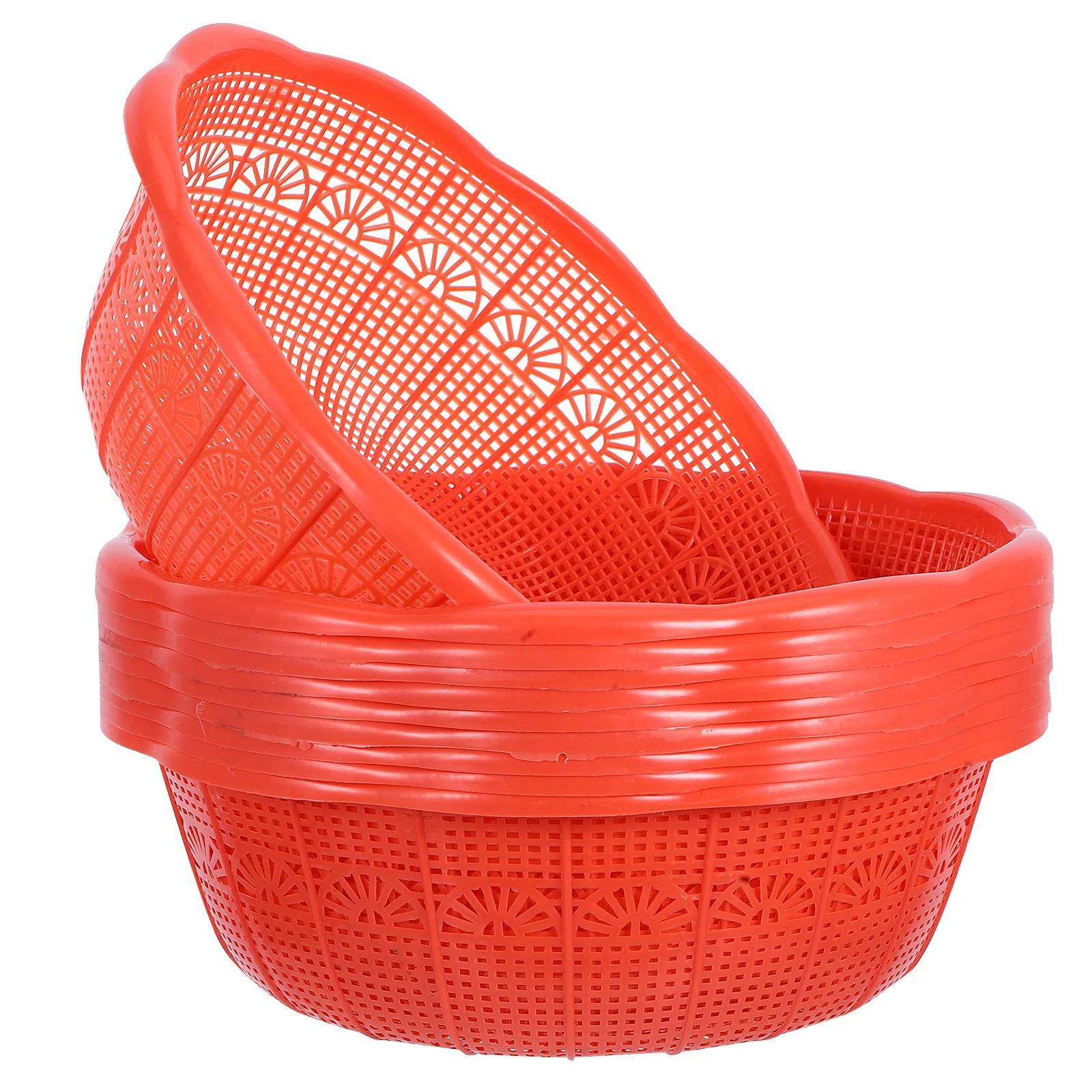 

10pcs Rice Washing Plastic Drain Kitchen Accessory Vegetable Cleaning Fruit Washing Basin Strainer Basket Home Restaurant Use