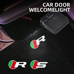 1/2Pcs R S Sport Logo Car Door HD LED Lamps Projector Courtesy Welcome Lights For Jaguar X-Type S-Type XJL XJS XFR XF XE XEL XFL