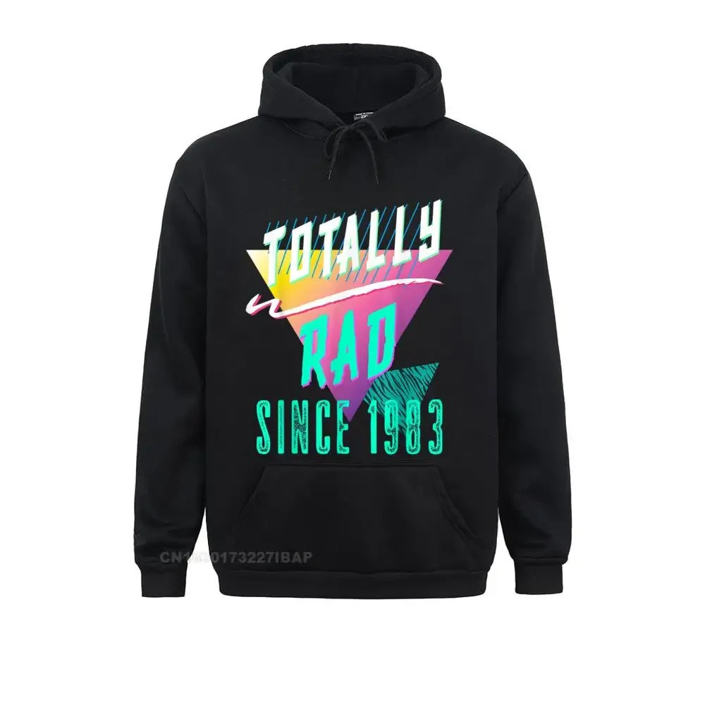 

Totally Rad 80s Throwback Hoodie Funny 1983 Birthday Tee Latest comfortable Hoodies Sweatshirts for Women Camisa Hoods