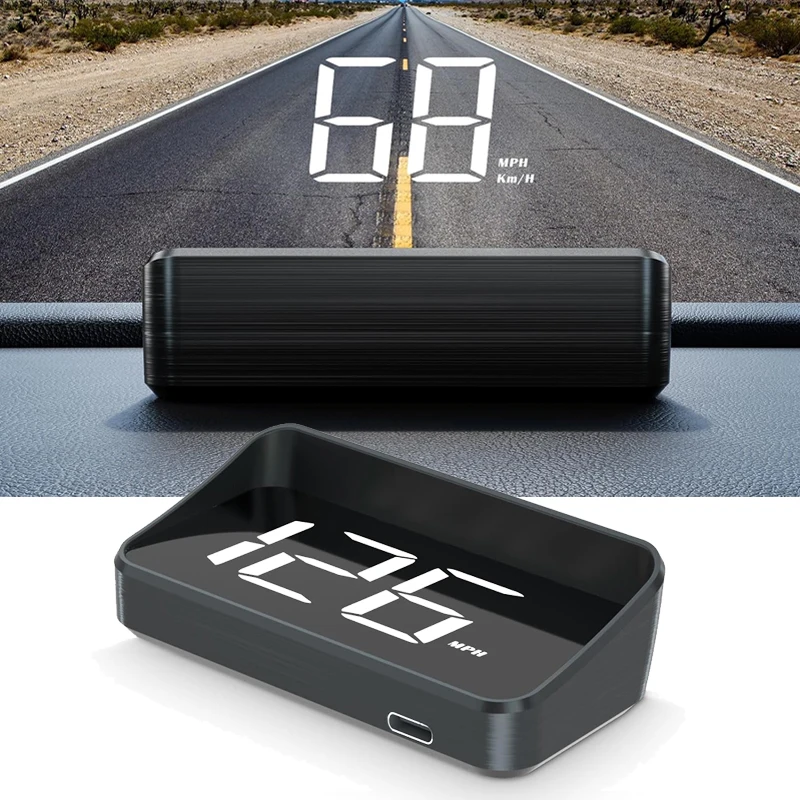 

Car Speedometer KM/H HUD GPS Head Up Display Digital Speed Meter Windshield Projector For Vehicles Auto Electronics Accessories