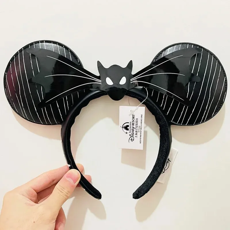 Disney Princess Headband Mickey Ear Rapunzel Sequin Bow Hair Hoop Birthday Gift Girl Accessories Halloween Gift Christmas Jack image 3