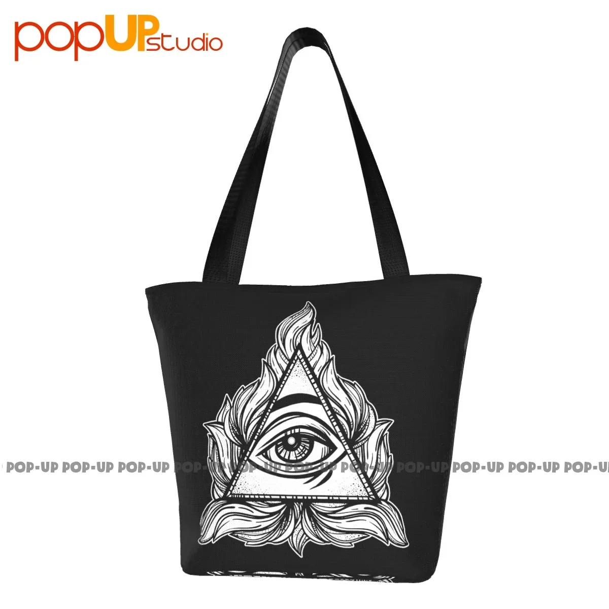 All Seeing Eye In A Triangle Illuminati Trendy Handbags Tote Bag Shopping Bag Shopper Purses