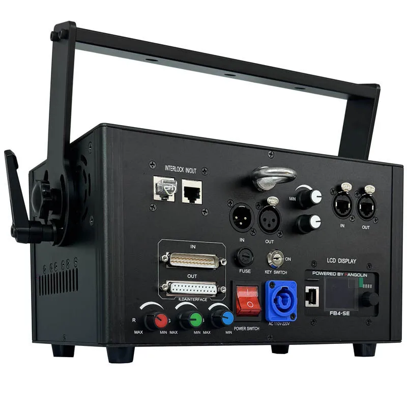 Proyector láser de 12W y 15W, efecto de animación 40K FB4 con luz de escenario de Control ILDA DMX RJ45 para fiesta de DJ