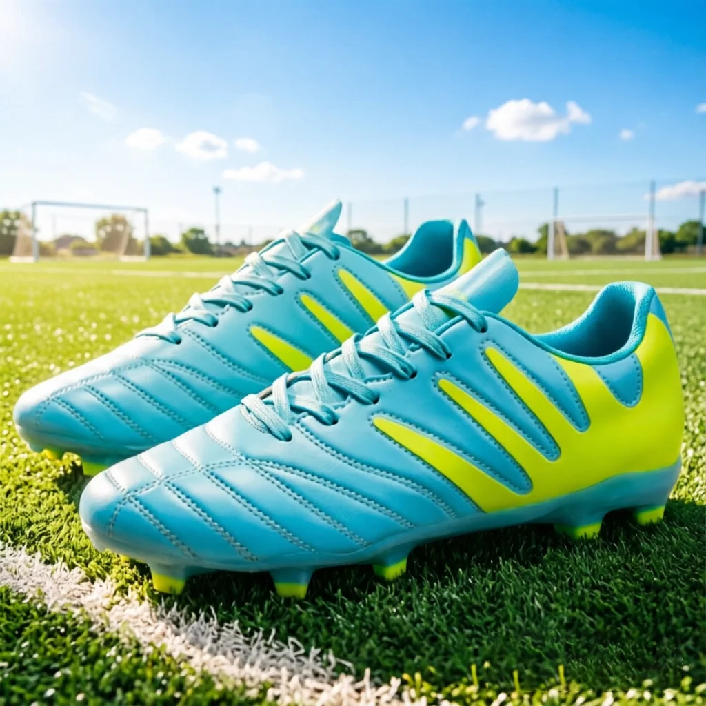 

Men's football boots with PU fabric upper, TPU AG FG long nail anti slip and wear-resistant high-quality sports shoes
