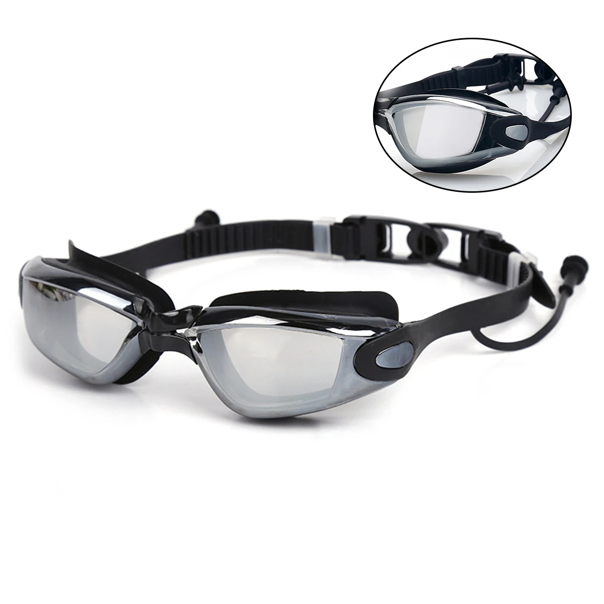 

Adult Swimming Goggles Anti Fog UV Protection Swim Glasses Sports Sets Adjustable Strap Clear View Underwater Durable