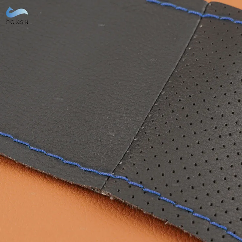 Soft Microfiber Leather Cover For Peugeot 307 CC 407 SW 2004 2005 2006 2007 2008 2009 Steering Wheel Cover Decoration Trim