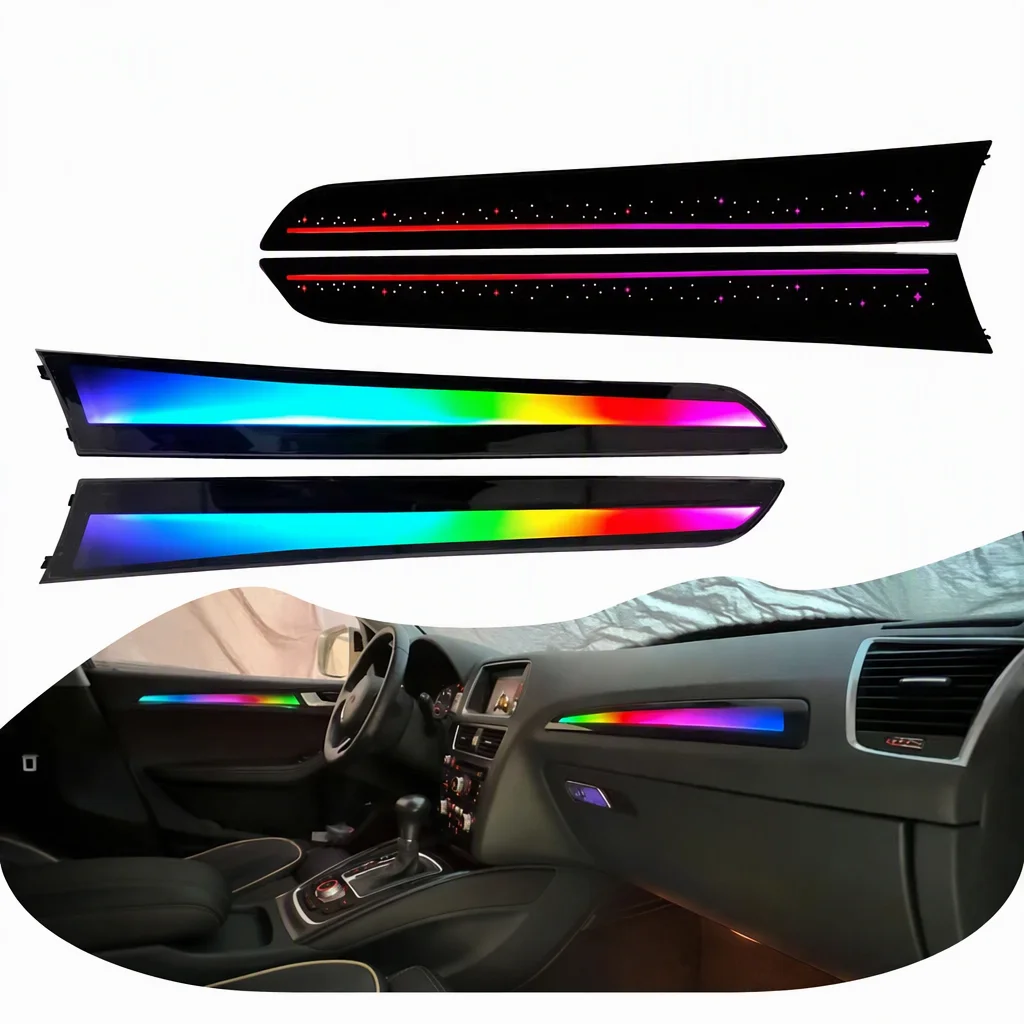 64 Color Dynamic Piano Key Screen Application Control Panel Kit for Audi A4 B8 Q5 2009-2016
