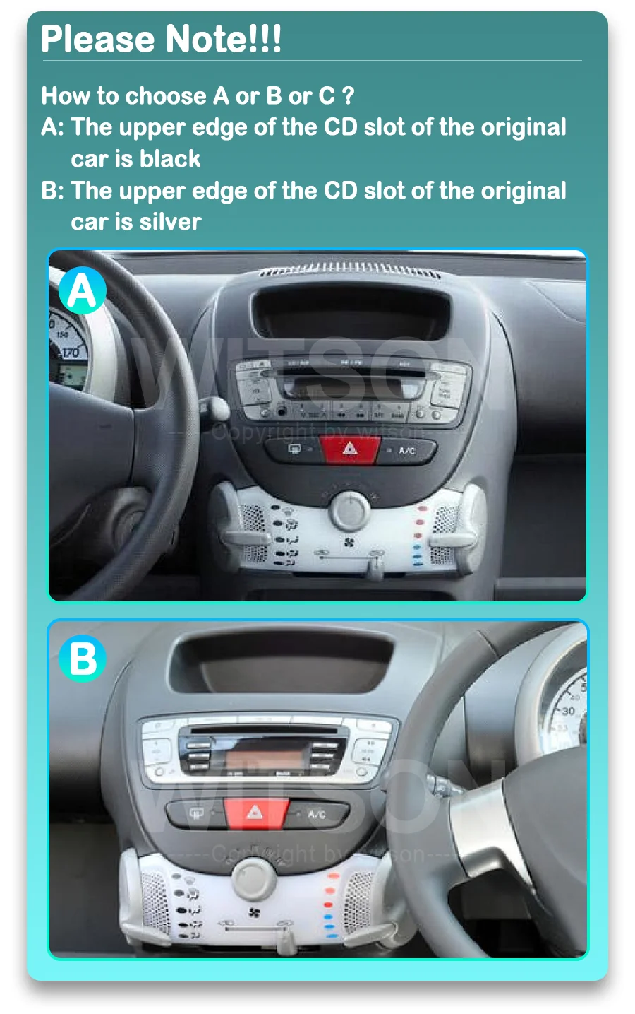 Autoradio Android 13 2G+64G Per Toyota Aygo, Peugeot 107, Citroen C1 2004-2014 – Touch 10,1'', Wireless Carplay, GPS, WiFi, Bluetooth, FM RDS