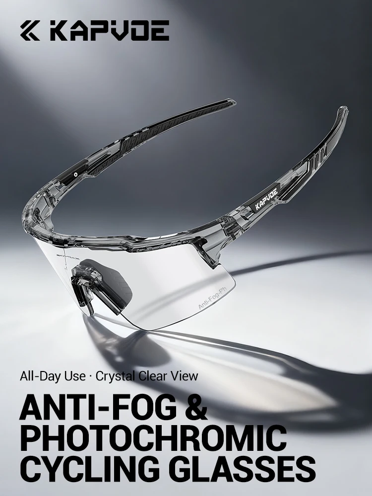 AliExpress kapvoe Kapvoe Anti-Fog Photochromic Sunglasses Cycling Glasses MTB for Men Sport Speed Road Mountain Bike Bicycle Cycl Eyewear Goggle