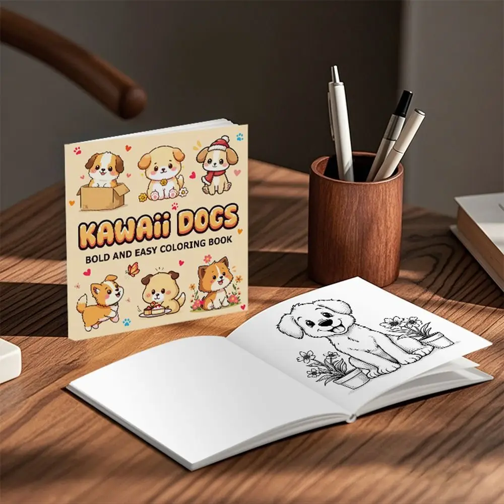 Creative Cartoon Coloring Book Stress Relief Painting Gift Paperback Educational Montessori Drawing Toy for Adults And Teens