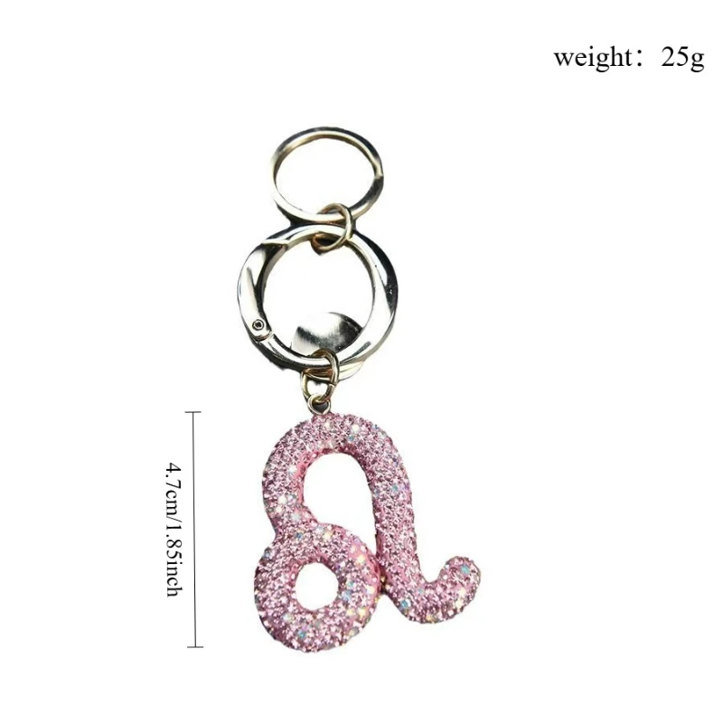 1pc Trendy Diamond Constellation Keychain for Women with Cute Charm, Decorative Accessory for Keys, Bags & Backpacks Gift
