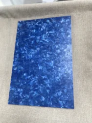 Blue Pearl color laminated acrylic sheet  3mm thick 200*300mm  for Making Acrylic Jewelry  handmade Crafts table mat coaster