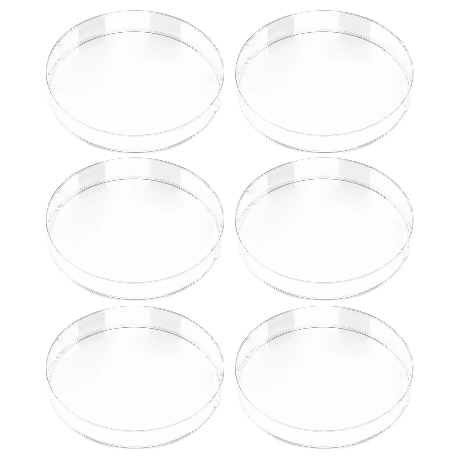 

30 шт. пластиковых чашек Петри, прозрачные, для лабораторий, устойчивые к коррозии и высоким температурам, для биологических, химических и научно-исследовательских работ