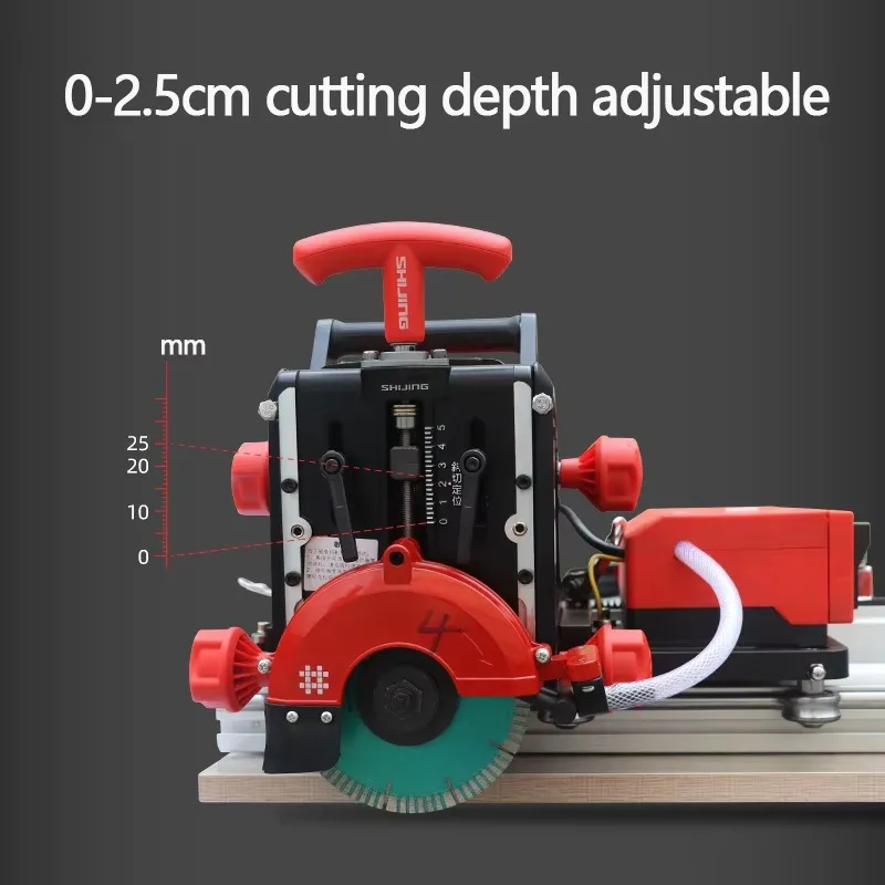 Shijing 9510-3200 Large Format Ceramic Tile Cutter Saw Cutting Machine With Rail Guide Laser Electric Tile Stone Cutting Machine