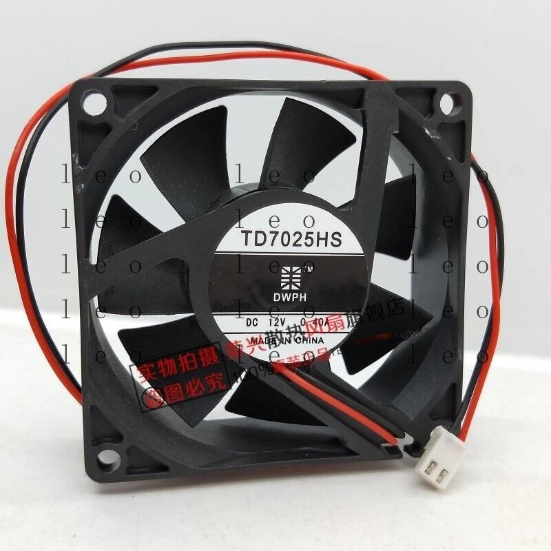 GG  1 PCS  for  DWPH  Fan TD7025HS  DC12V 0.40A  7025 7cm 2 wire cooling fan #A6-4